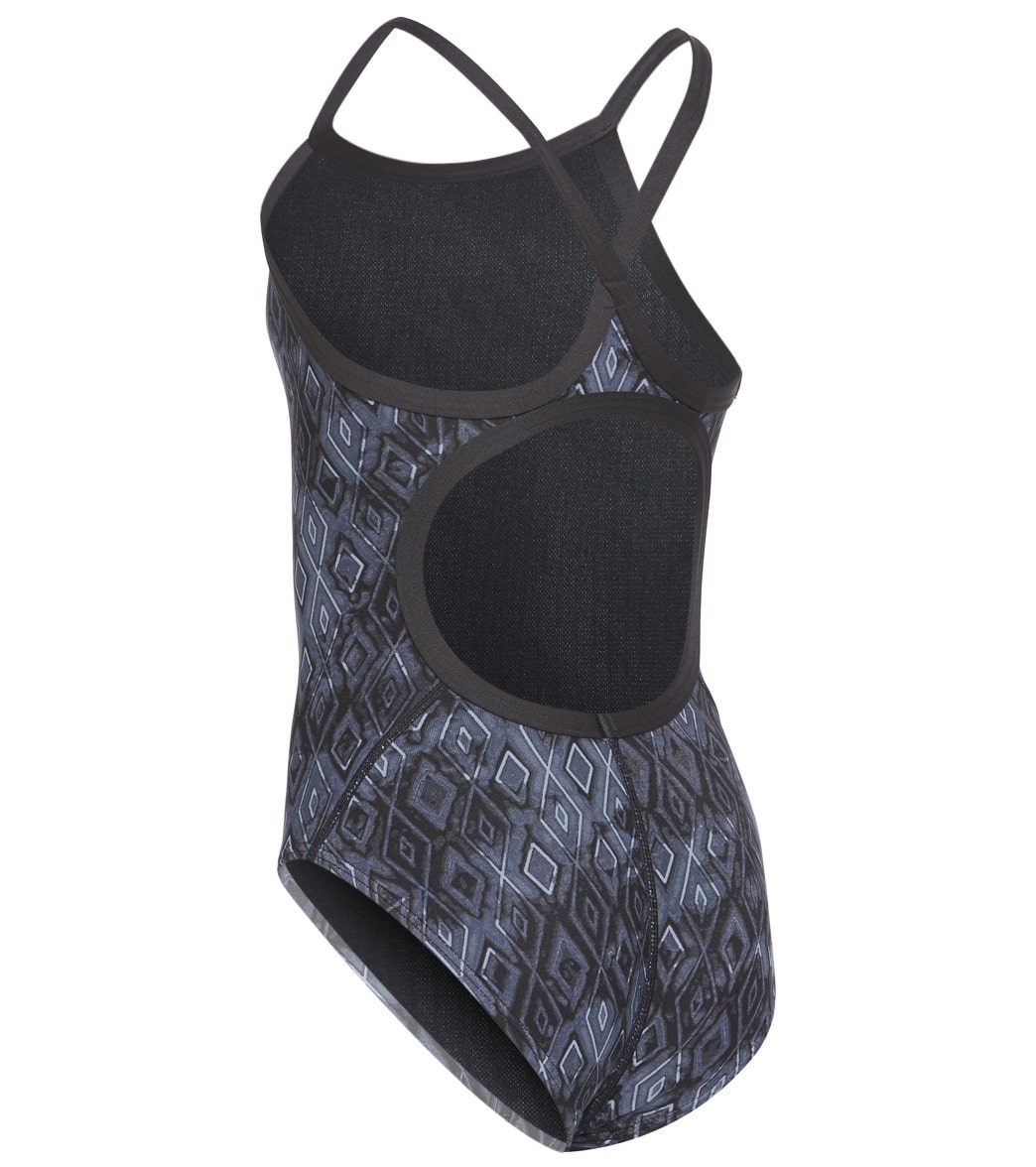TYR Women's Glacial Diamondfit Swimsuit YouthFit- Titanium