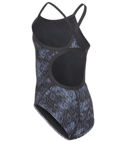 TYR Women's Glacial Diamondfit Swimsuit YouthFit- Titanium