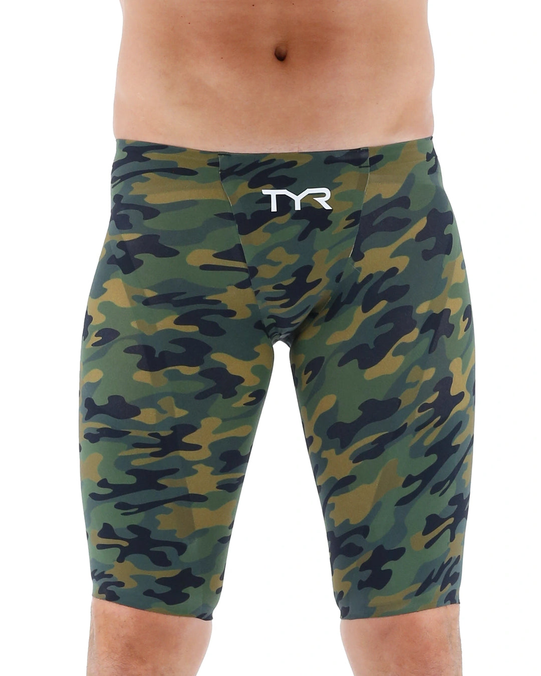 TYR Men s Venzo Camo Jammer Swimsuit Olive Green