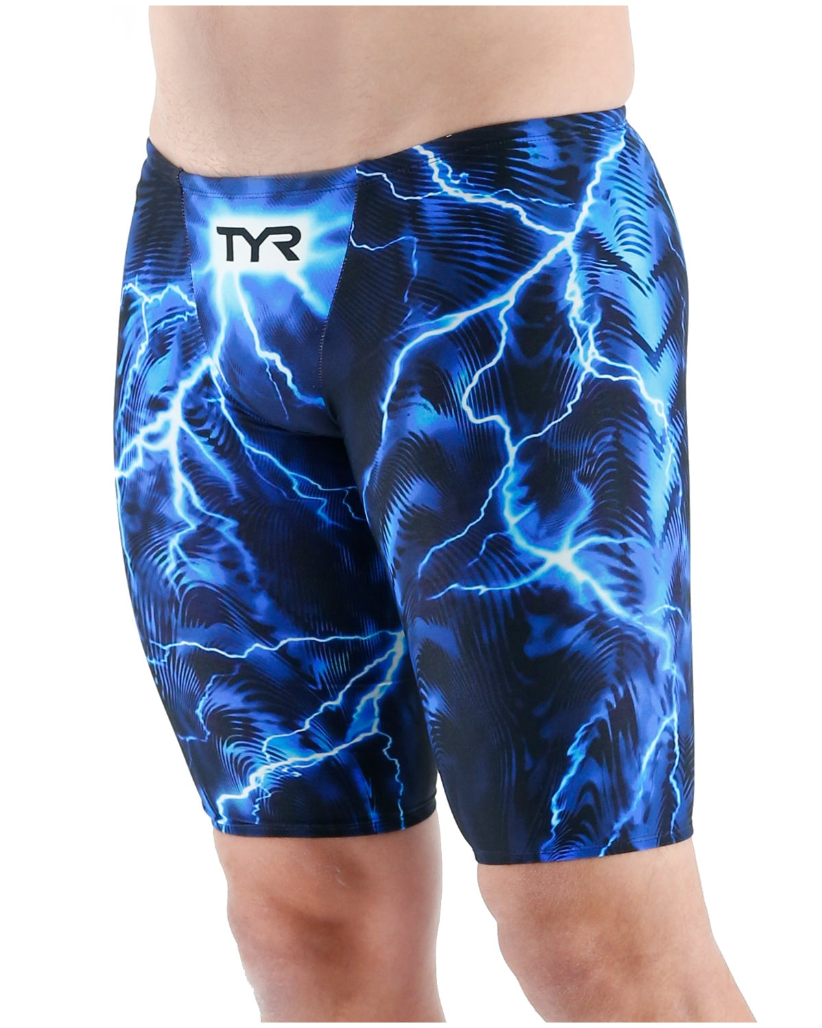 TYR Men’S Venzo Phantom Oblivion Jammer Swimsuit : Blue