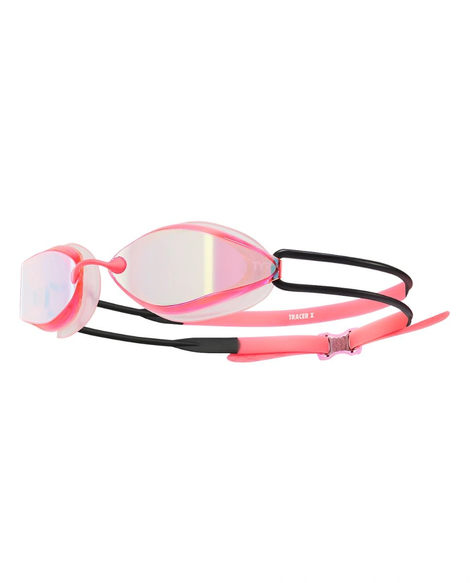 TYR Tracer-X Racing Mirrored Goggles - Pink/Black