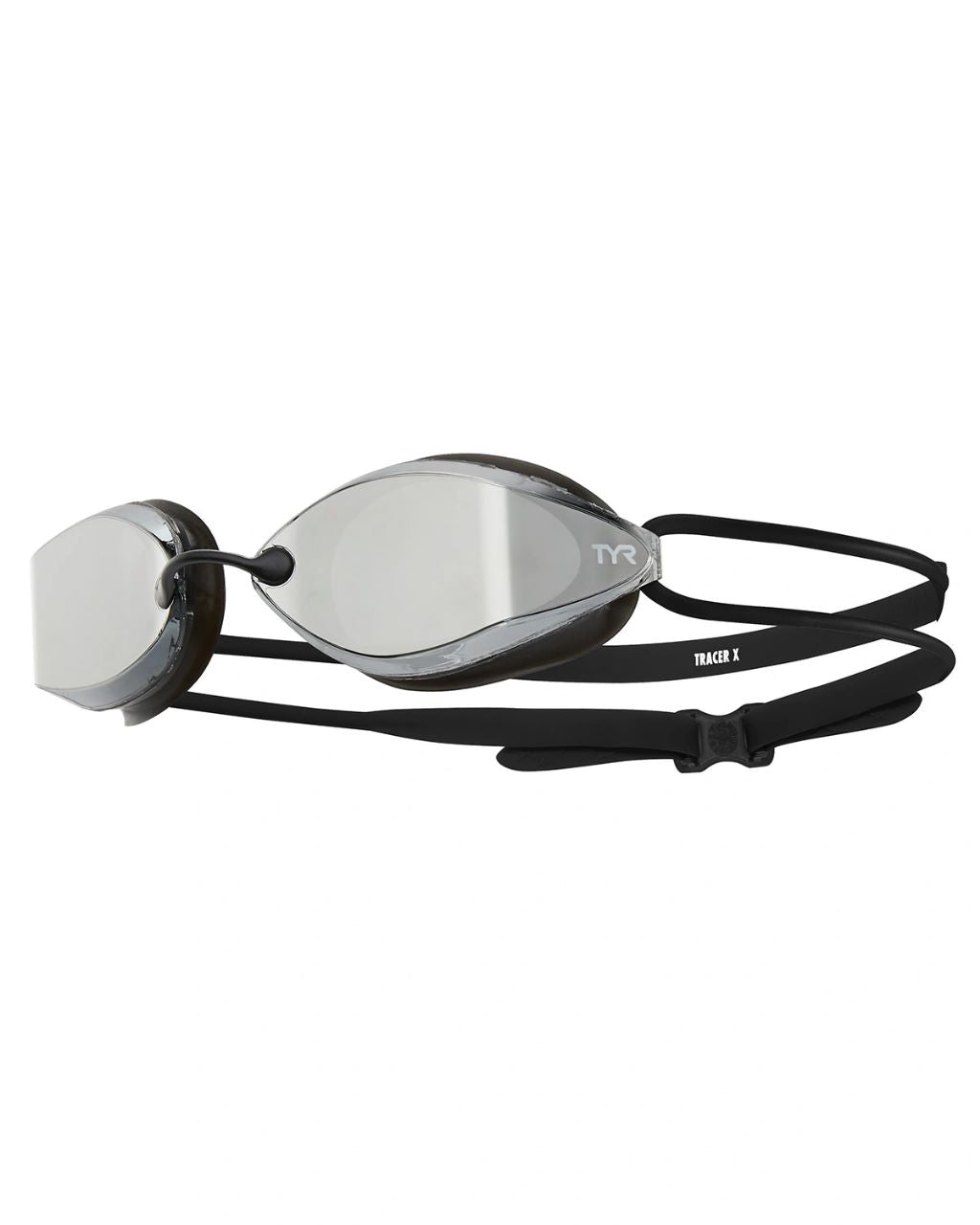 TYR Tracer-X Racing Nano Mirrored Goggles - Silver/Black