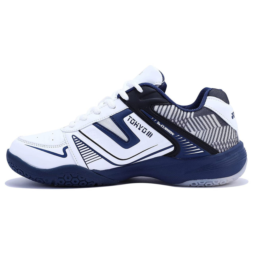 Yonex Tokyo 3 Badminton Shoes - White/Navy Blue – Achivr
