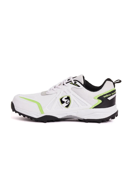 SG Scorer 5.0 Cricket Shoe - White/Black/Lime