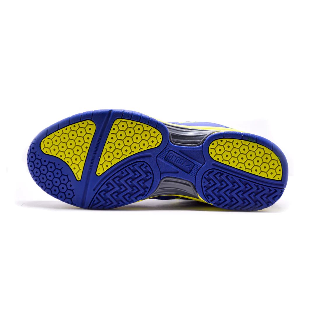 Young Nitro-X Badminton Shoe - Blue/Yellow