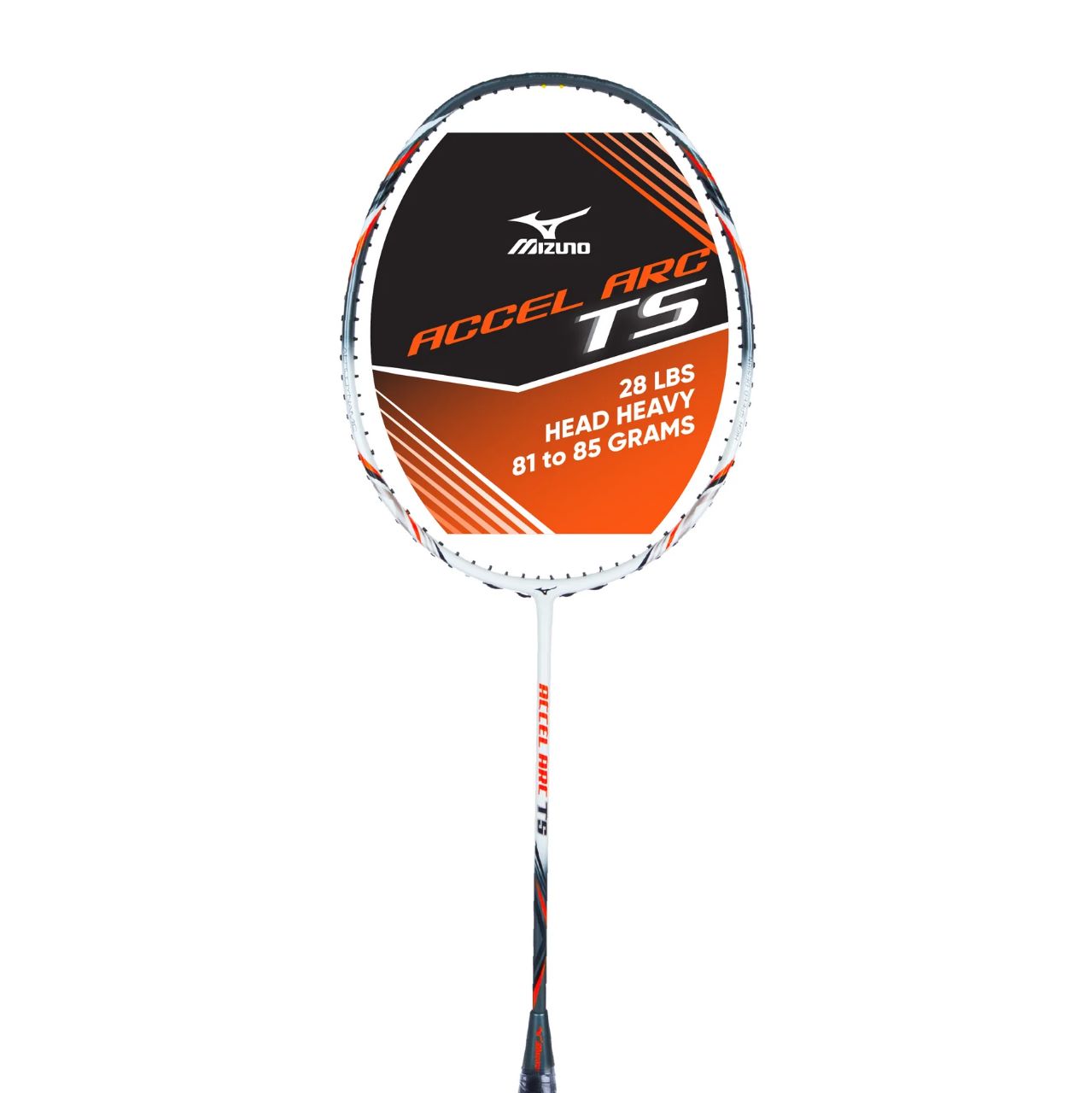 Mizuno Accel Arc TS Badminton Racket (Unstrung) - Pearl White 
