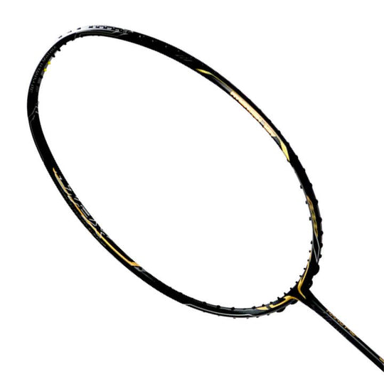 Mizuno JPX Limited Edition Attack Badminton Racket (Unstrung) - Black/Gold/Ash Grey - 3U