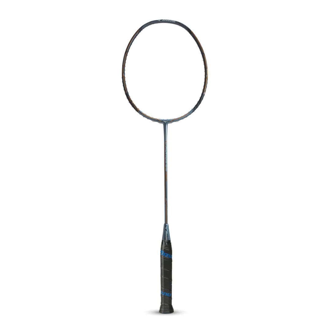 Mizuno Altius 05 Vigor Badminton Racket (Unstrung) - Smoked Grey/Frost Grey/Flame Orange