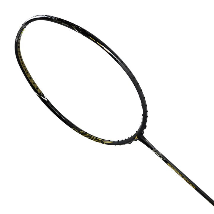Mizuno JPX Reserve Edition 5000 Badminton Racket (Unstrung) - Raven Black/Foil Silver/Amber Gold