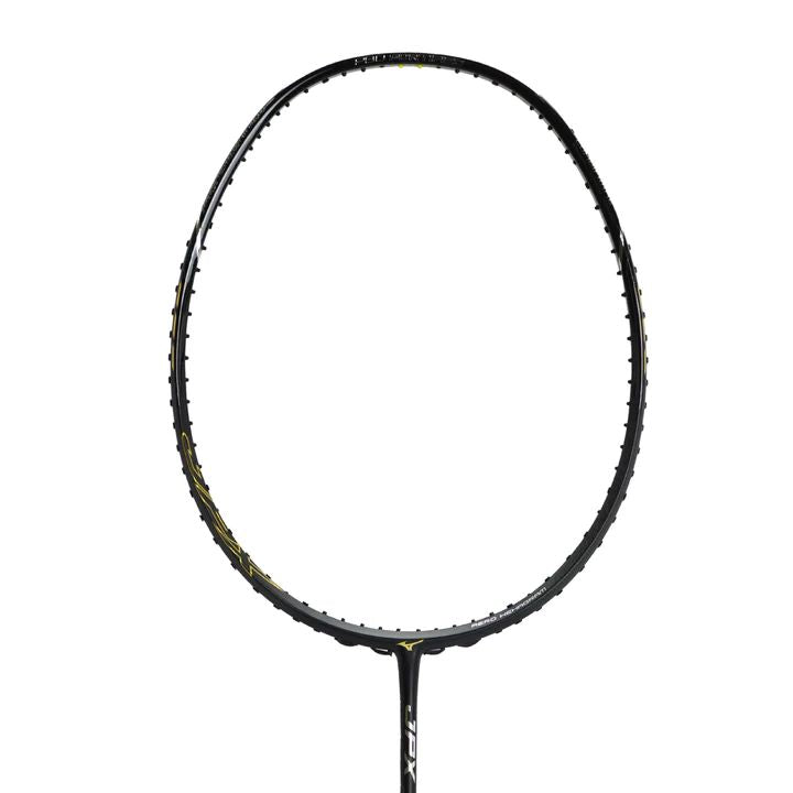 Mizuno JPX Reserve Edition 5000 Badminton Racket (Unstrung) - Raven Black/Foil Silver/Amber Gold