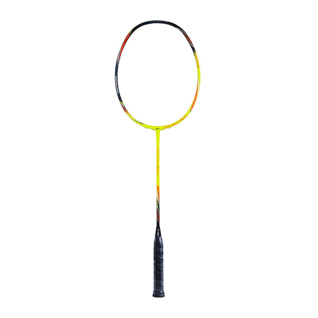 Mizuno Carbo Pro 827 Badminton Racket (Unstrung) - Navy/Neon Yellow
