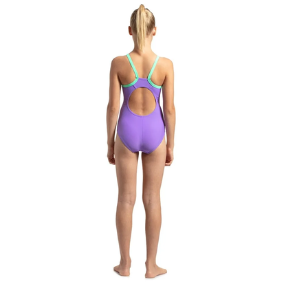 Speedo Girls Gala Logo Thinstrap Muscle Back