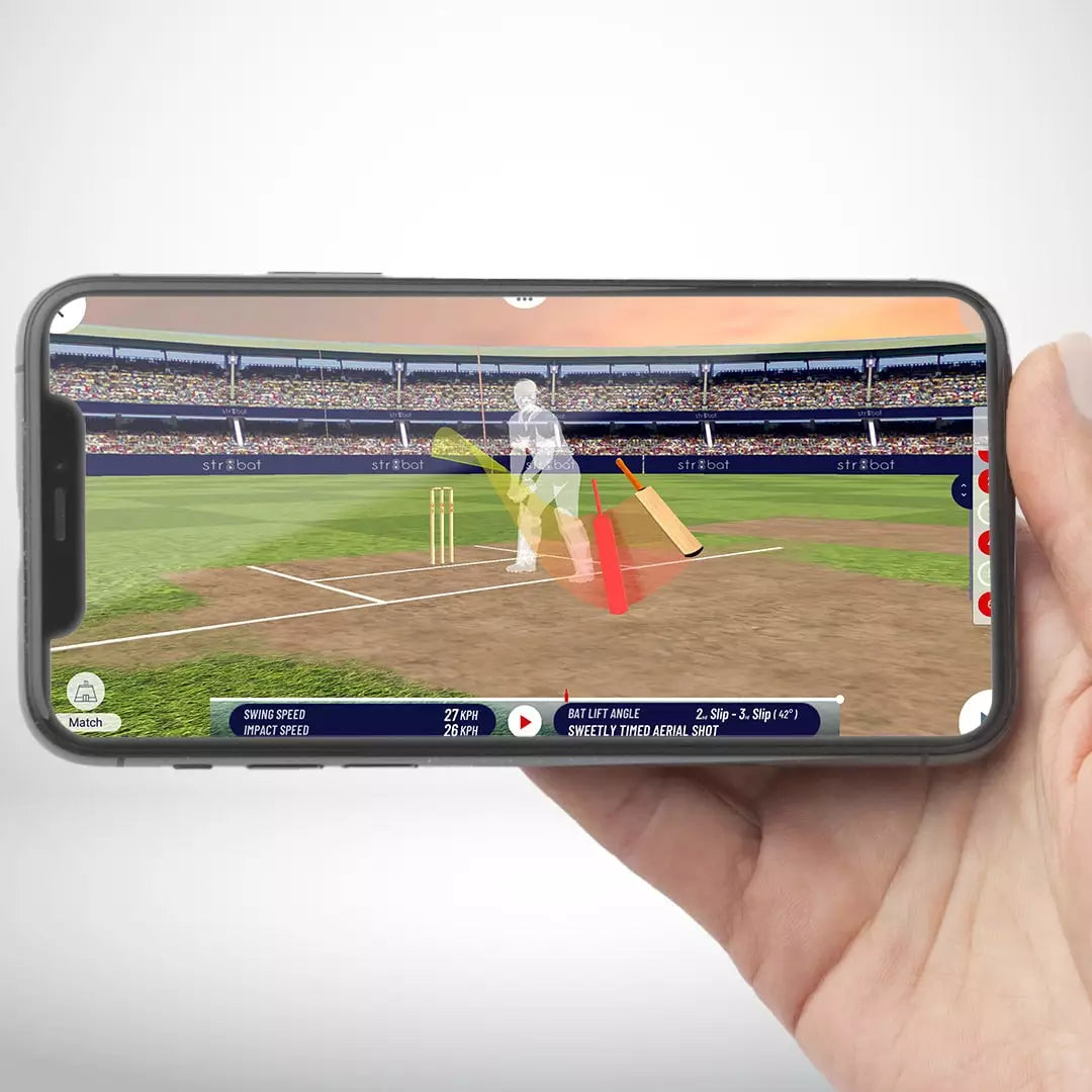str8bat cricket bat sensor ( Including 1 year str8bat app subscription)