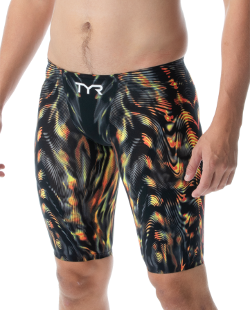 TYR Venzo Genesis Men's High Waist Jammer Swimsuit - Inferno